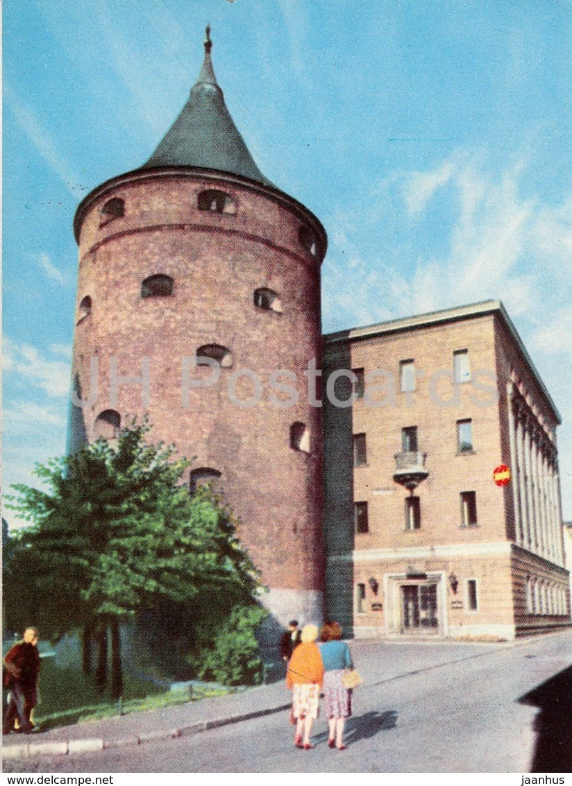 Old Riga - Warehouse - Powder Tower - now Revolution Museum of Latvian SSR - 1963 - Latvia USSR - unused - JH Postcards