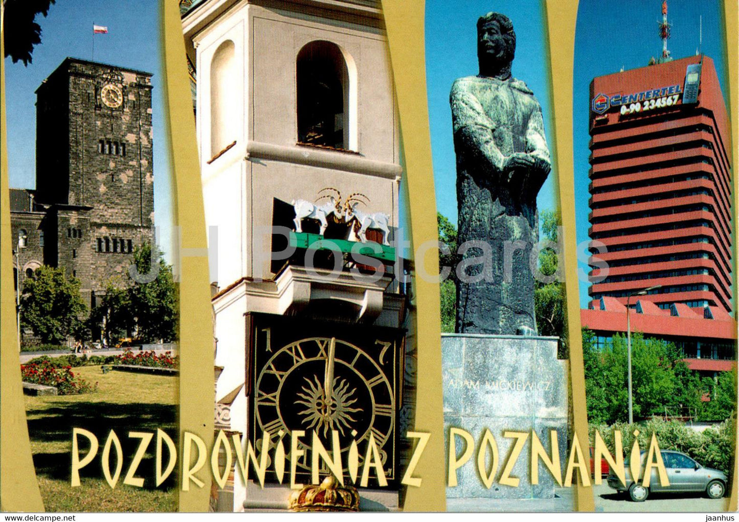 Poznan - Pozdrowenia z Poznania - 1845 - multiview - Poland - unused - JH Postcards