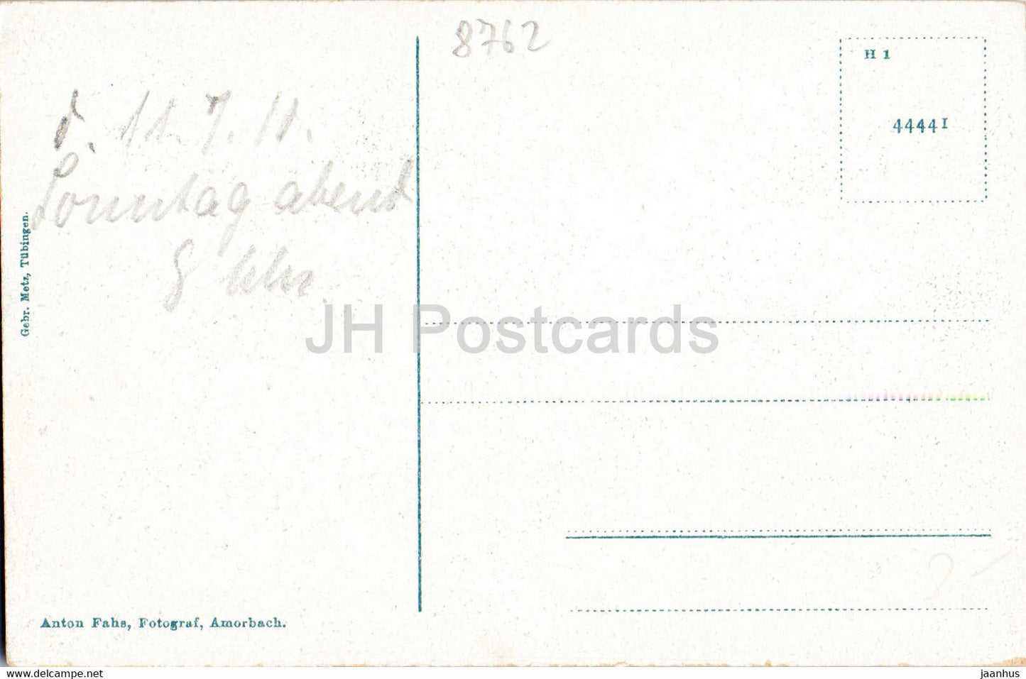 Amorbach - Abteikirche - Kirche - alte Postkarte - 1911 - Deutschland - gebraucht