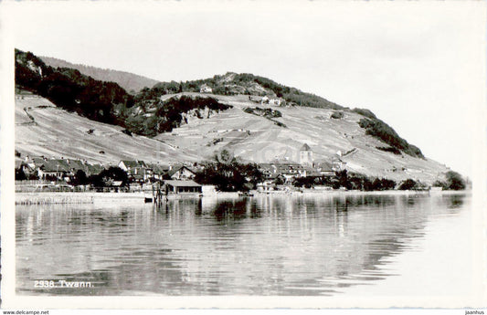 Twann - Bielersee - Hotel Baren - 1952 - old postcard - Switzerland - used - JH Postcards