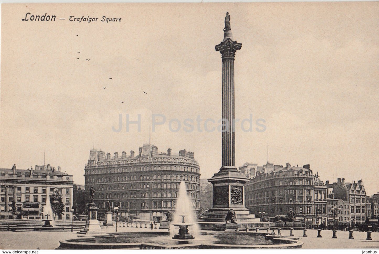 London - Trafalgar Square - Rommler & Jonas - old postcard - England - United Kingdom - unused - JH Postcards