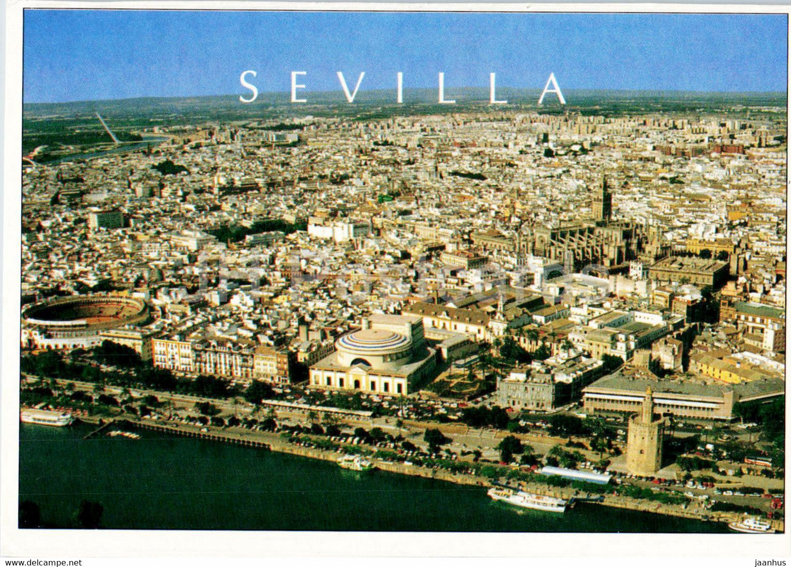 Sevilla - vista aerea - aerial view - 8 - Spain - unused - JH Postcards