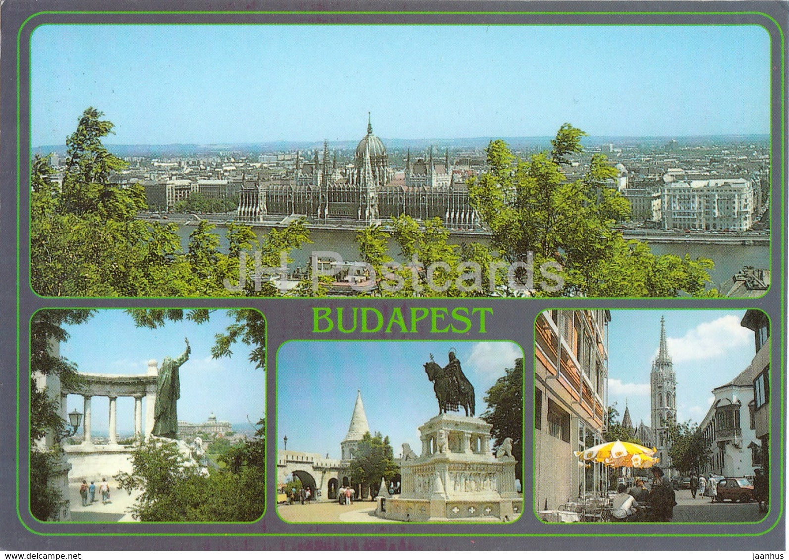 Budapest - parliament - monument - cathedral - architecture - 1991 - Hungary - used - JH Postcards