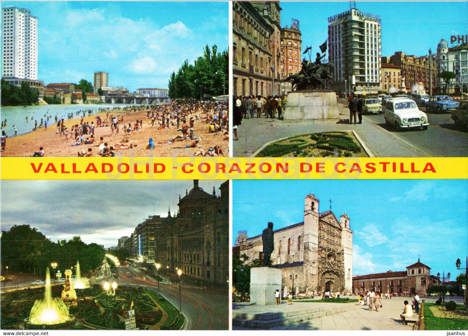 Valladolid - Corazon de Castilla - architecture - car - 93 - Spain - unused - JH Postcards