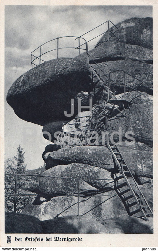 Der Ottofels bei Wernigerode - old postcard - Germany - unused - JH Postcards