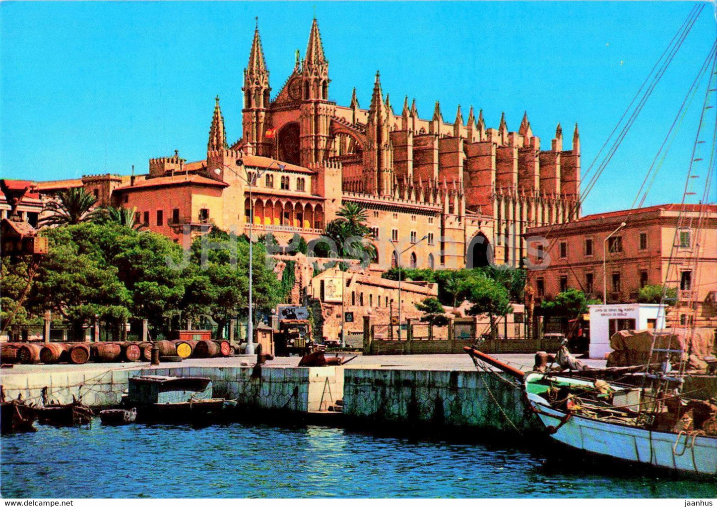 Mallorca - Palma - La Catedral - cathedral - ship - 1110 - Spain - unused - JH Postcards