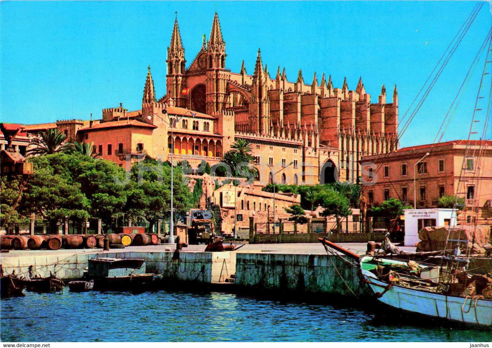 Mallorca - Palma - La Catedral - cathedral - ship - 1110 - Spain - unused - JH Postcards