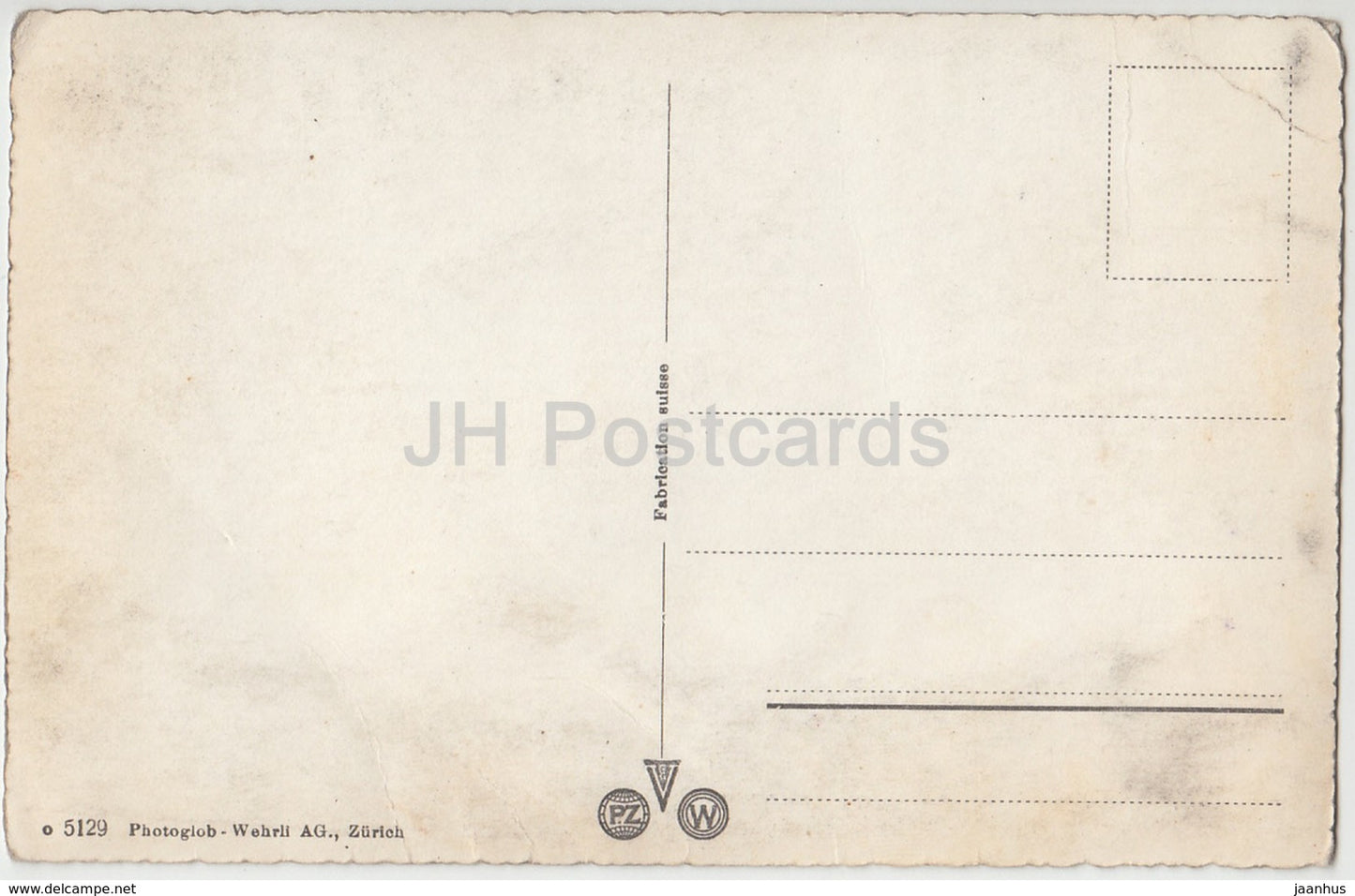 Zürich und die Alpen - 5129 - Schweiz - alte Postkarte - unbenutzt