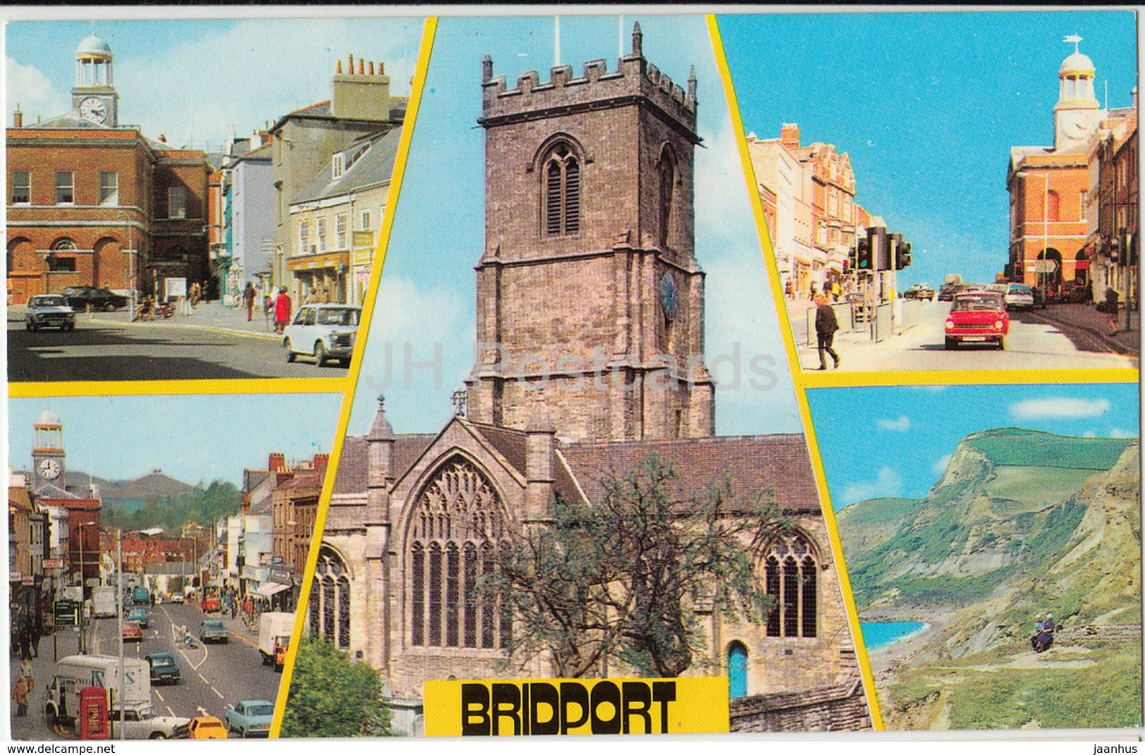 Bridport - South street - East street - Eype Beach - multiview - PLX2342 - United Kingdom - England - used - JH Postcards