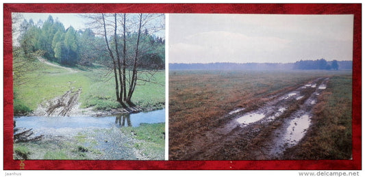 Anton Chekhov museum in Melikhovo - The road to the village Talezh and Davydov Hermitage - 1984 - Russia - USSR - unused - JH Postcards