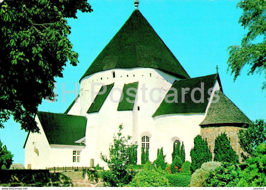 Bornholm - Osterlars Rundkirke - The Round Church of Osterlars - 149 - 1974 - Denmark - used - JH Postcards