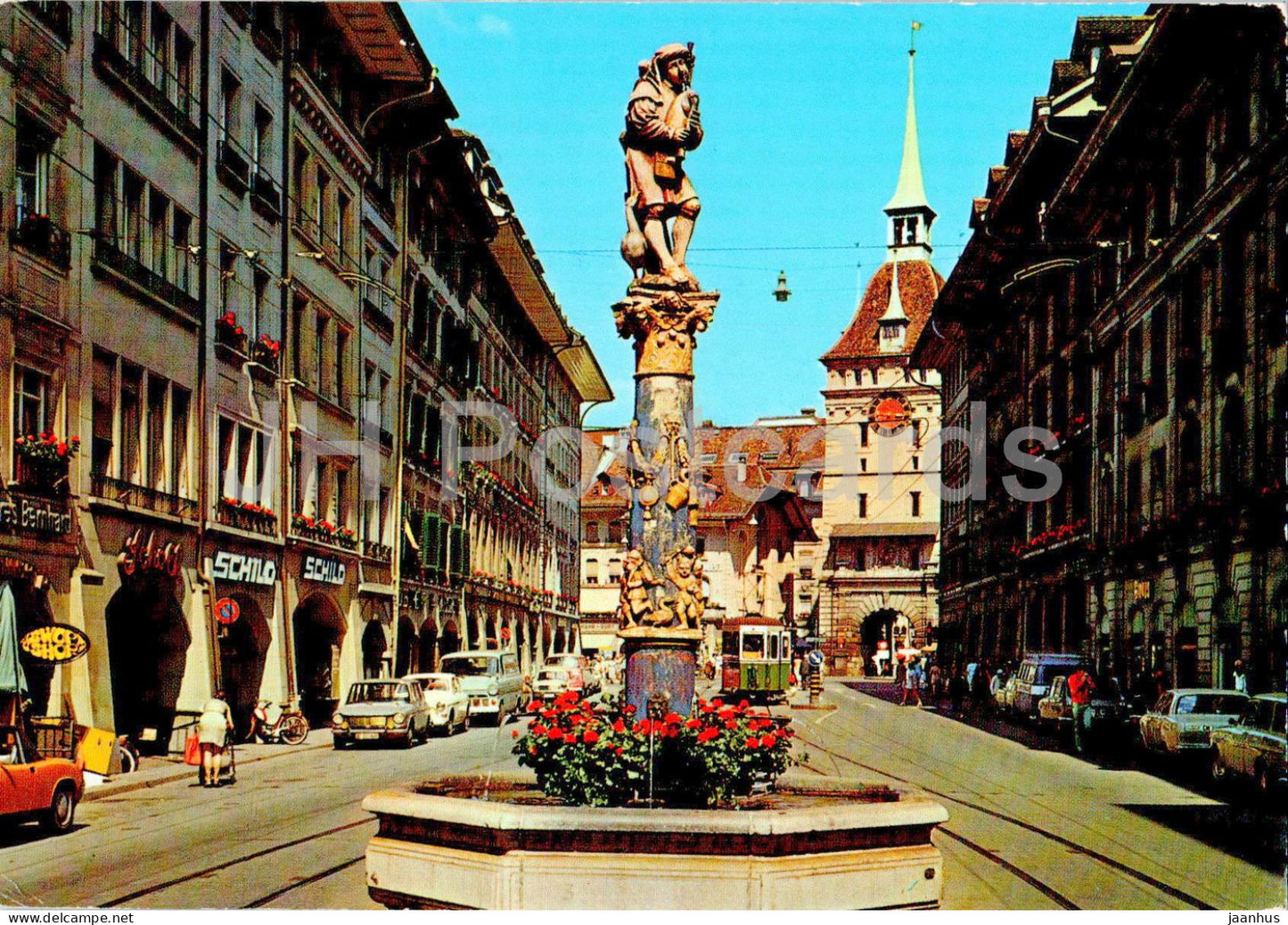 Bern - Berne - Dudelsackpfeiferbrunnen - Bagpiper fountain - 3000-20 - 1976 - Switzerland - used - JH Postcards