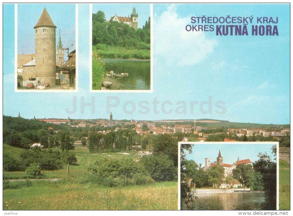 Kutna Hora - Caslav - Zruc nad Sazavou - Sazava - Czechoslovakia - Czech - unused - JH Postcards