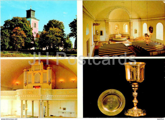 Barkeryds Kyrka - Barkeryd - church - multiview - Sweden - unused - JH Postcards