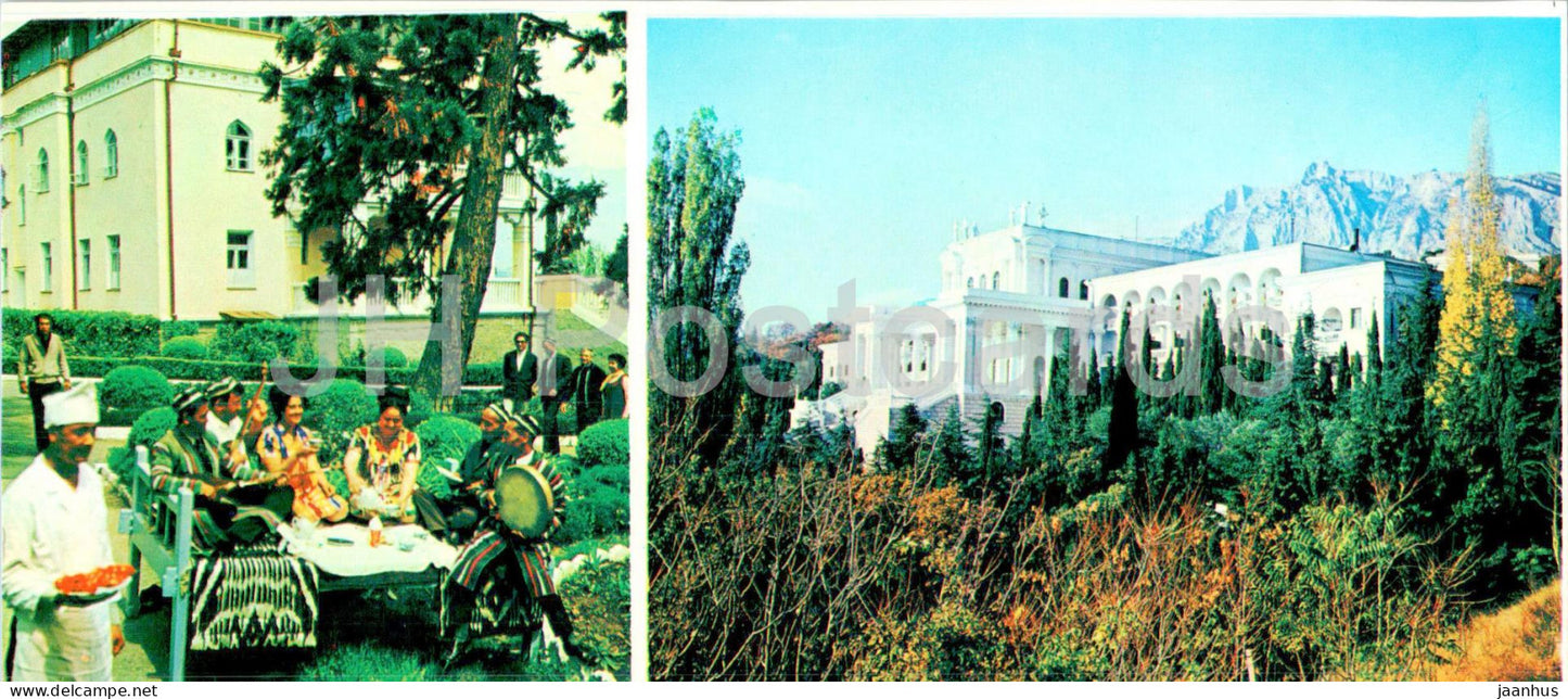 Yalta - sanatorium Uzbekistan - Miskhor - sanatorium Ukraina - South Coast of Crimea - 1978 - Ukraine USSR - unused - JH Postcards