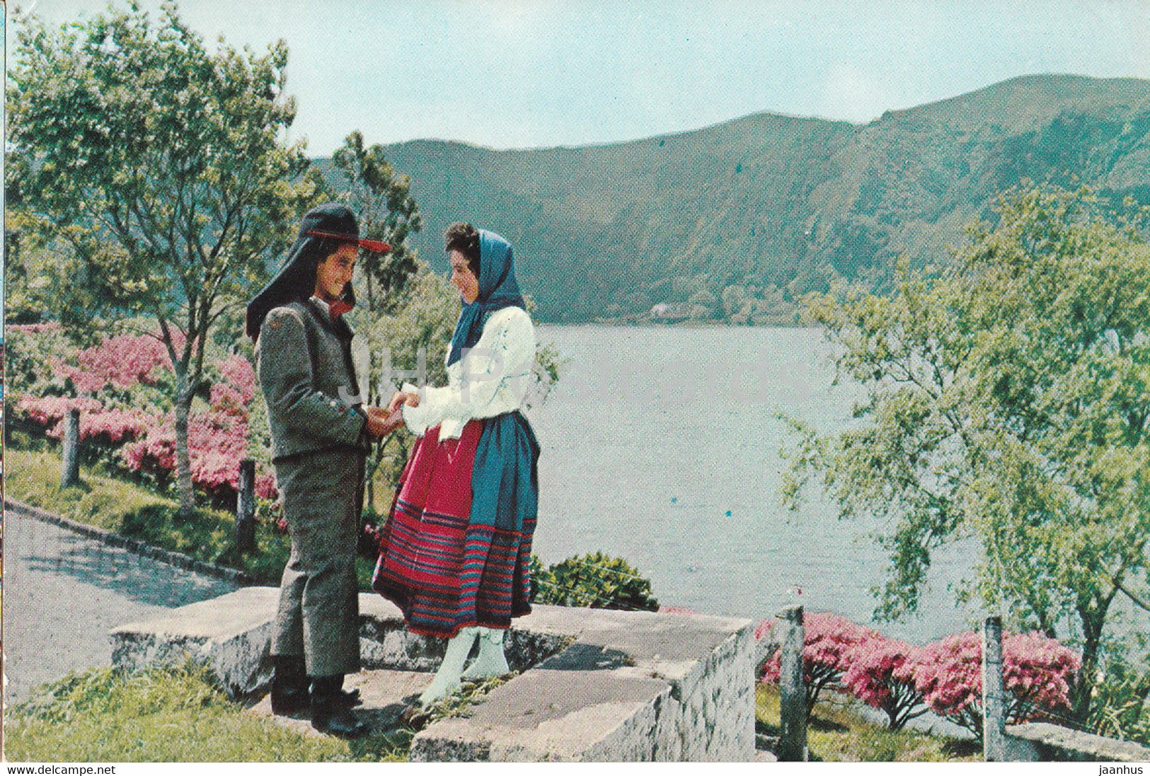 S Miguel - Acores - Costume Regional - folk costumes - 7 - Portugal - unused - JH Postcards