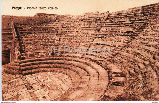 Pompei - Piccolo Teatro Comico - theatre - ancient world - 76978 - old postcard - Italy - unused - JH Postcards