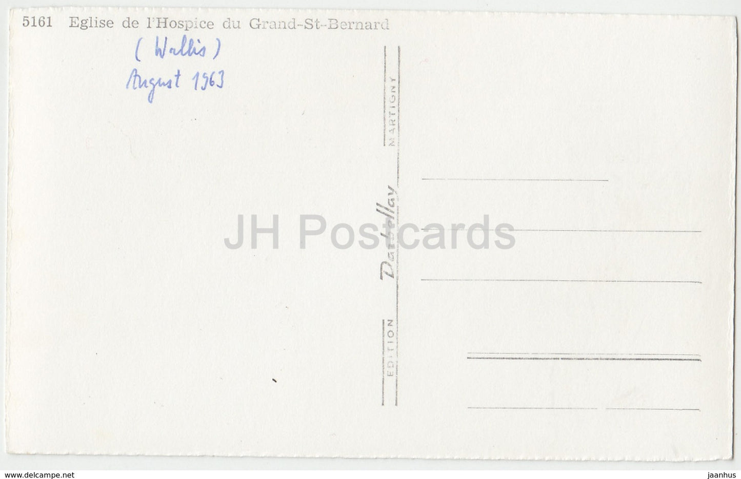 Eglise de l'Hospice Grand-St-Bernard - church - 5161 - Switzerland - 1963 - used