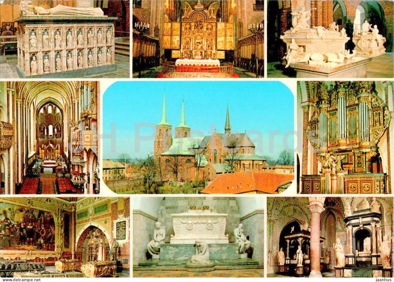 Roskilde Domkirke - Roskilde cathedral - Queen Margrethe's Sarcophagus - Altar - multiview - 14 - 85 - Denmark - unused - JH Postcards