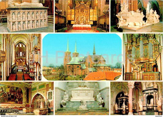 Roskilde Domkirke - Roskilde cathedral - Queen Margrethe's Sarcophagus - Altar - multiview - 14 - 85 - Denmark - unused - JH Postcards