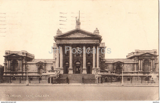 London - Tate Gallery - Lesco Series - old postcard - 1935 - England - United Kingdom - used - JH Postcards