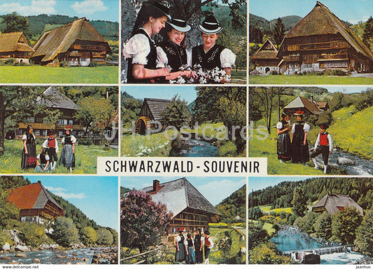 Schwarzwald - Souvenir - Trachten - folk costumes - 1984 - Germany - used - JH Postcards