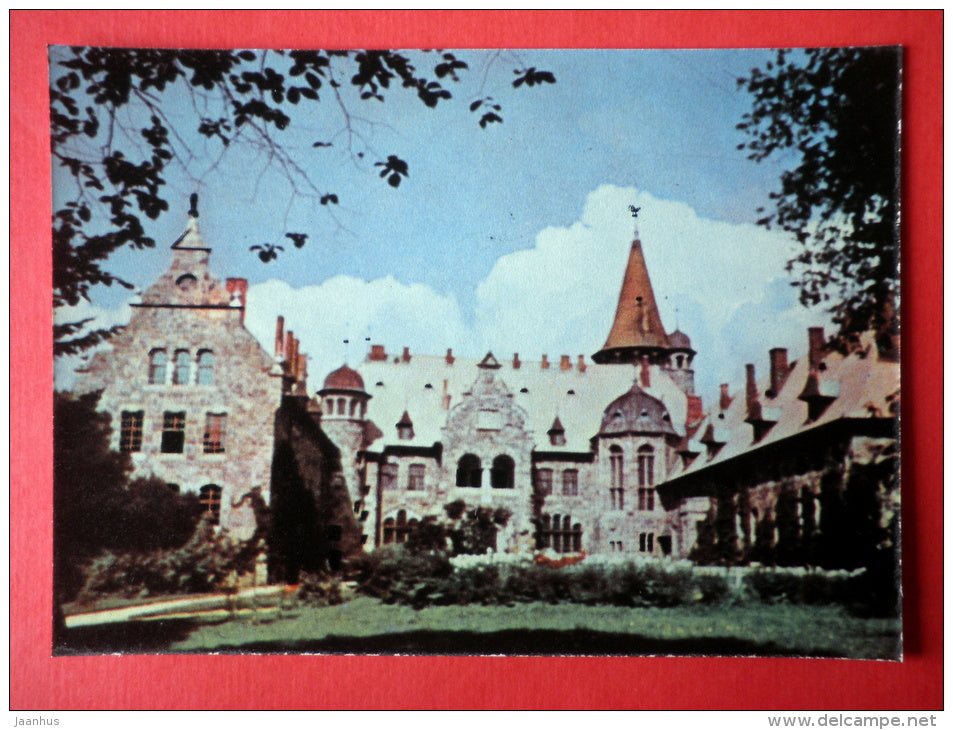 Cesvaine castle - Latvian Views - 1963 - Latvia USSR - unused - JH Postcards