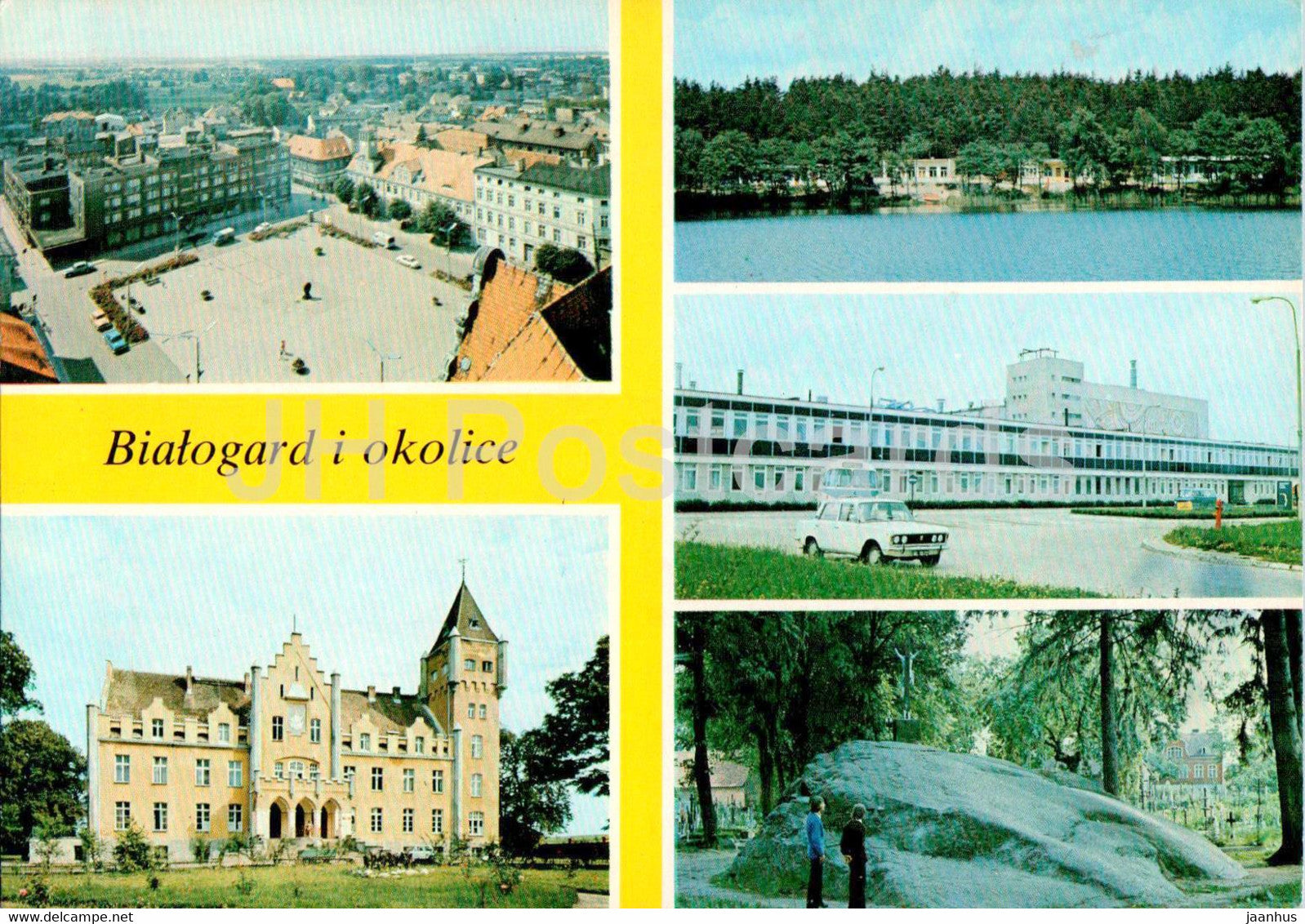 Bialogard i okolice - Rynek Dobrowo - Byszewo - Karlino - Tychowo - multiview - Poland - unused - JH Postcards