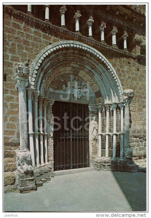 Portale Basilica di S. Pietro - St. Peter`s Basilica - Tuscania - Viterbo - Lazio - 12 - Italia - Italy - unused - JH Postcards