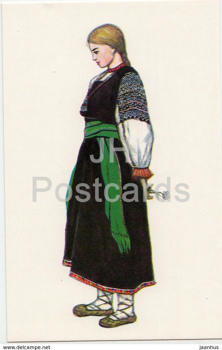 Woman Clothes - Voronezh Province - Russian Folk Costumes - 1969 - Russia USSR - unused - JH Postcards