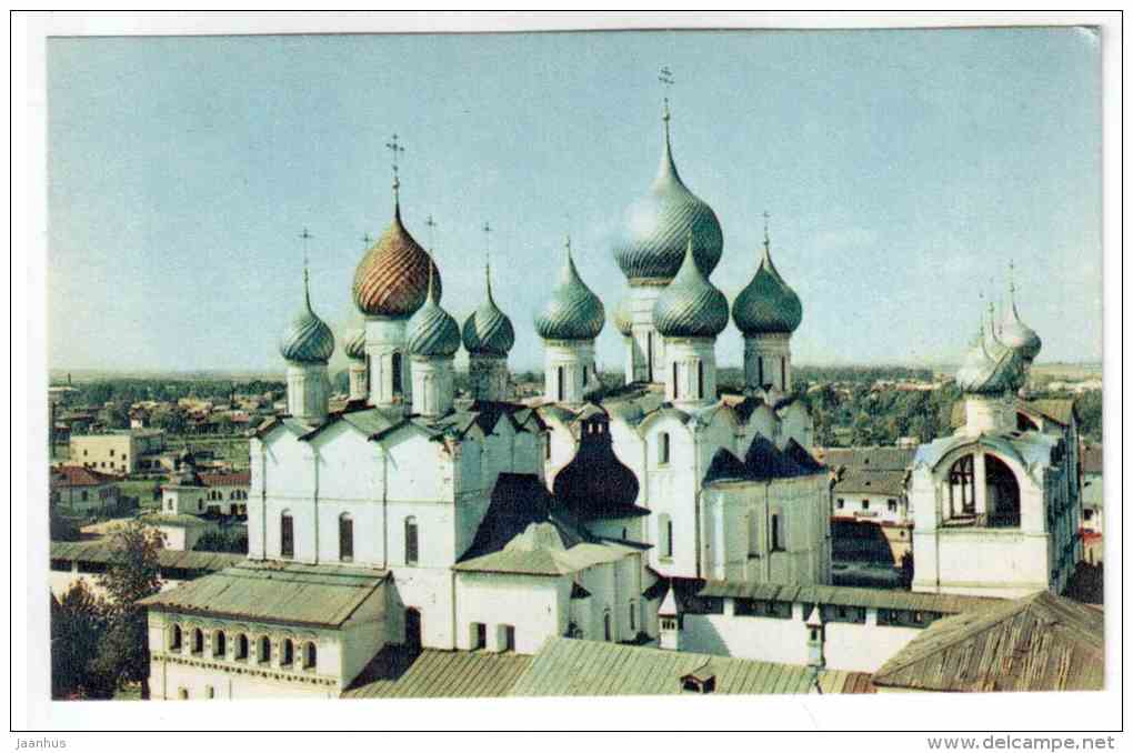 Church of the Resurrection, the Assumption Cathedral and Belfry - Rostov - 1968 - Russia USSR - unused - JH Postcards