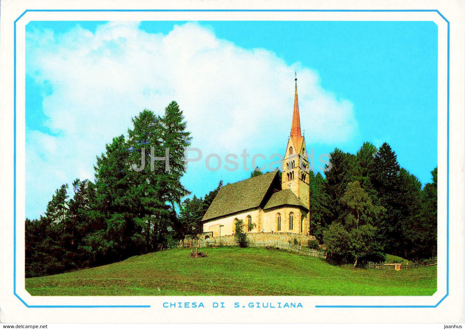 Val di Fassa - Dolomiti - Vigo - Chiesa di S Giuliana - church - Italy - unused - JH Postcards