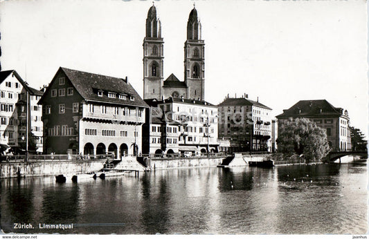 Zurich - Limmatquai - 945 - 1942 - old postcard - Switzerland - used - JH Postcards