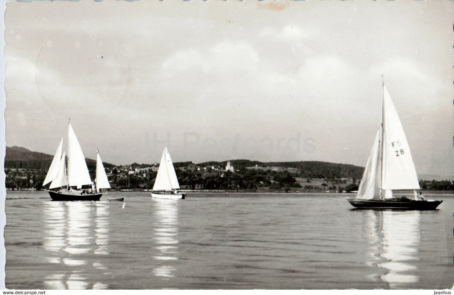 Viele Grusse vom Bodensee - sailing boat - Germany - used - JH Postcards