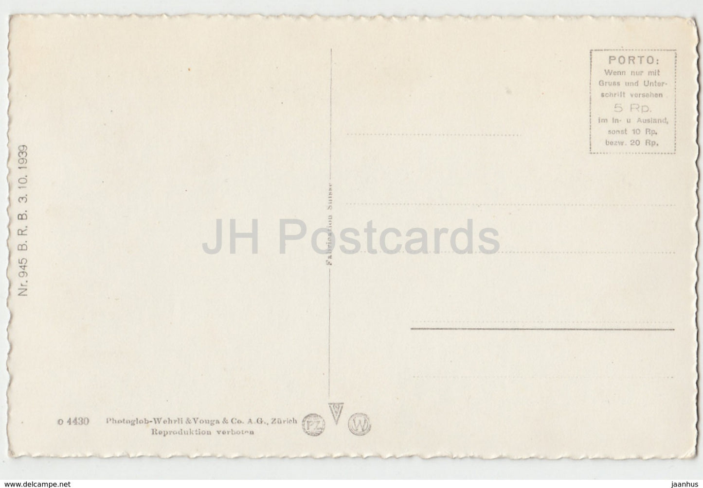 Zürichsee - Obersee - Rapperswil - Wadenswil - Pfäffikon - Karte - 1 - 4430 - Schweiz - alte Postkarte - unbenutzt