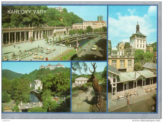 colonnade of Czech-Soviet Friendship - Market colonnade - Karlovy Vary - Karlsbad - Czechoslovakia - Czech - unused - JH Postcards