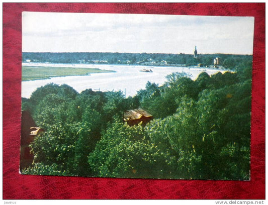 The Lielupe river running between Majori and Dubulti - 1960s - Latvia - USSR - unused - JH Postcards