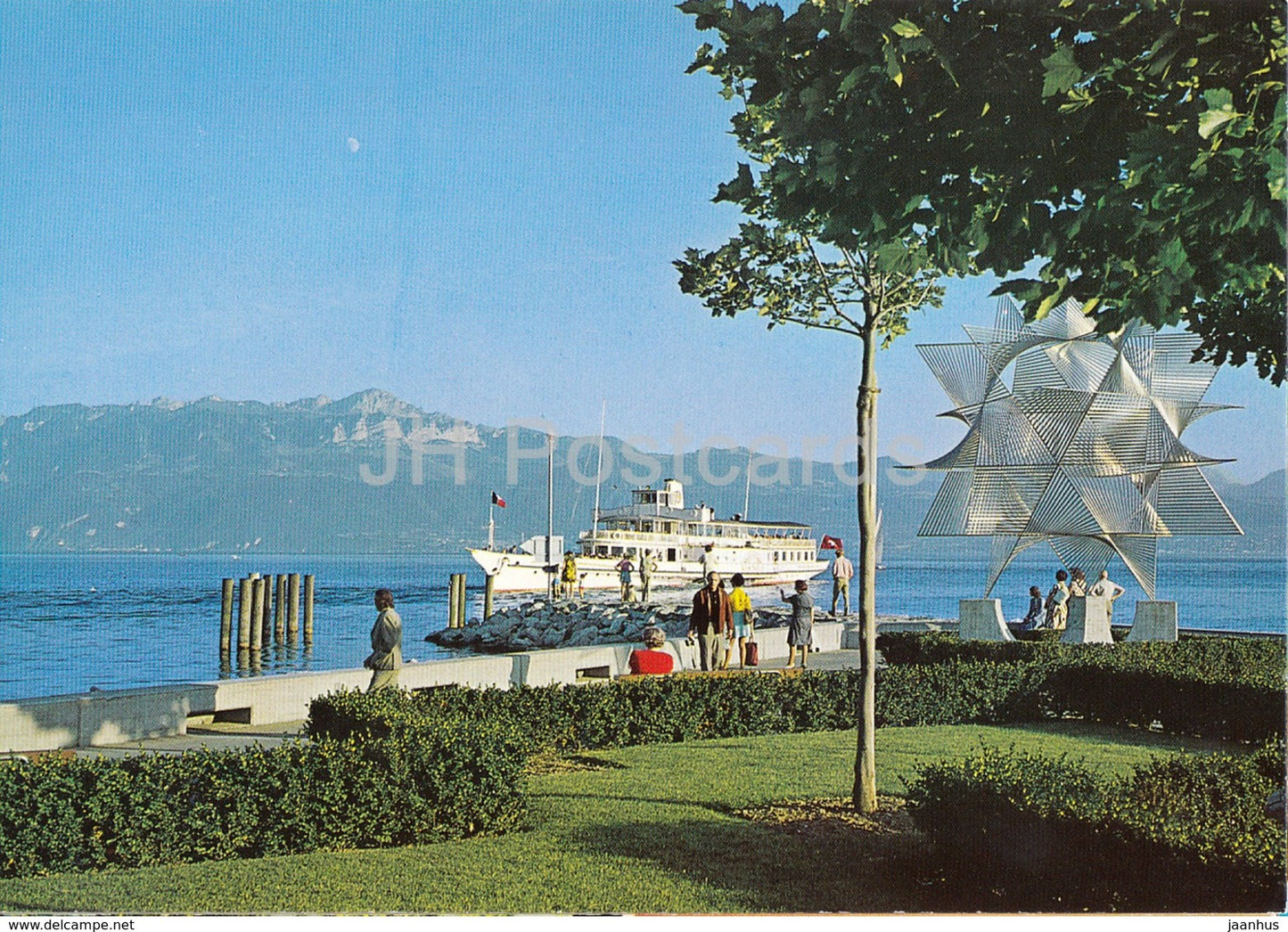 Lausanne Ouchy - MS Montreux - ship - 6273 - Switzerland - unused - JH Postcards