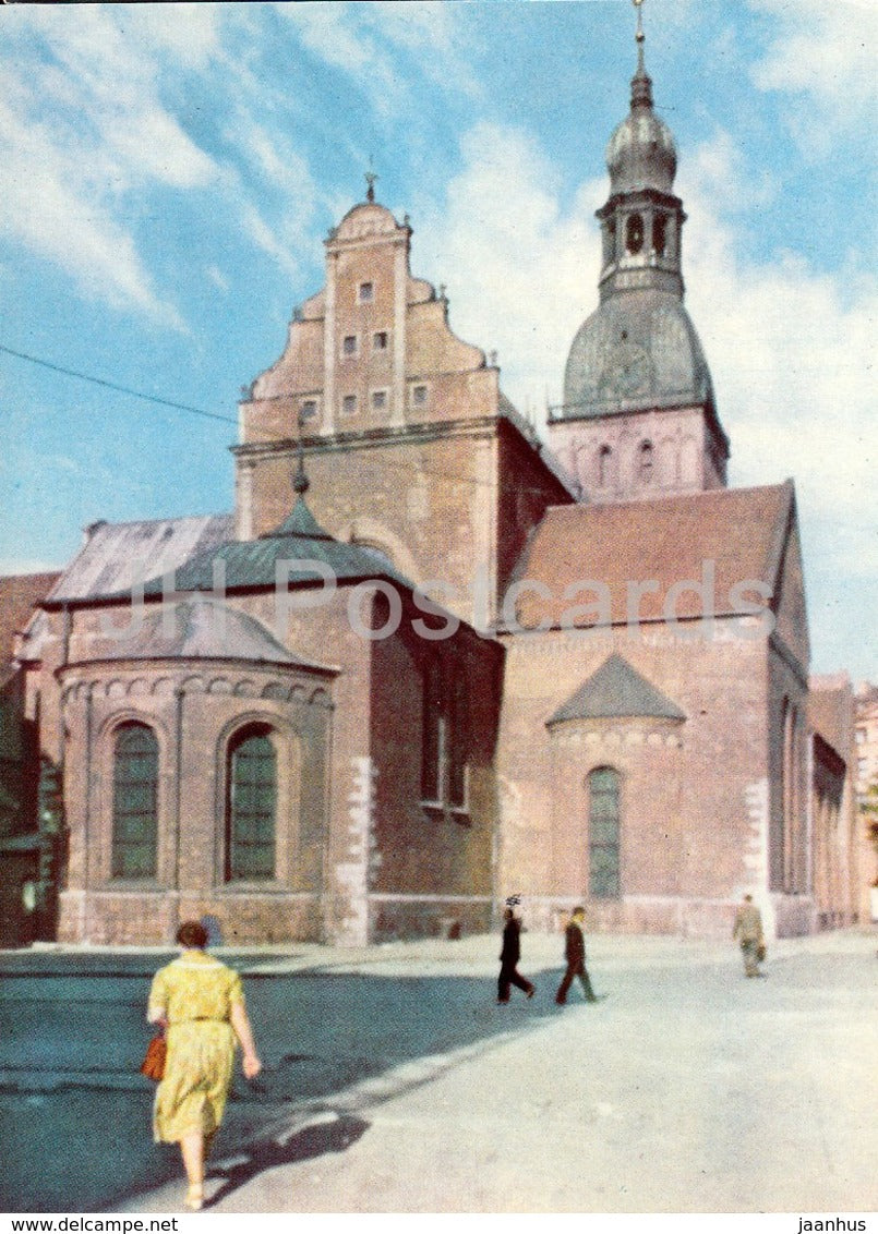 Old Riga - Riga Dom Church - 1963 - Latvia USSR - unused - JH Postcards