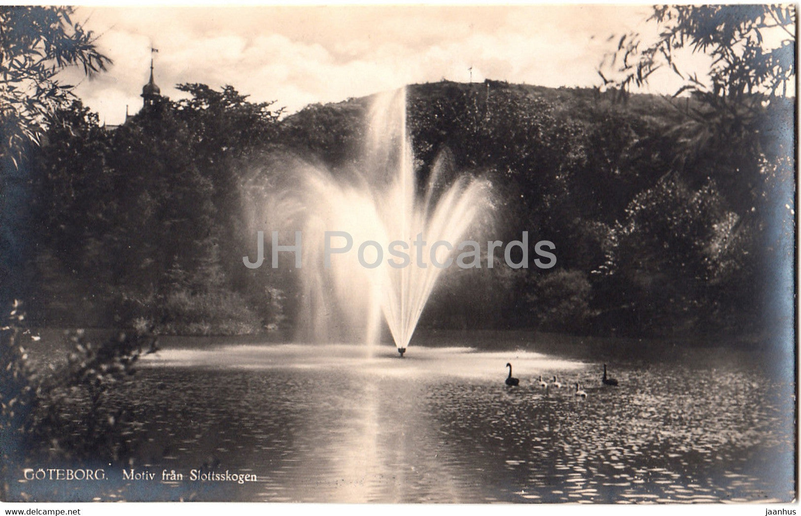 Goteborg - Motiv fran Slottsskogen - old postcard - Sweden - unused - JH Postcards