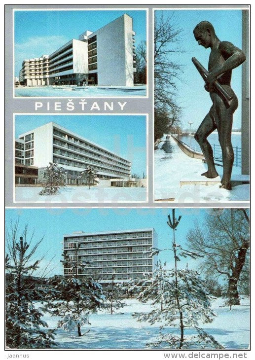 Piestany - spa Balnea Esplanade , Balnea Splendid , Balnea grand - Barlolamac - Czechoslovakia - Slovakia - unused - JH Postcards