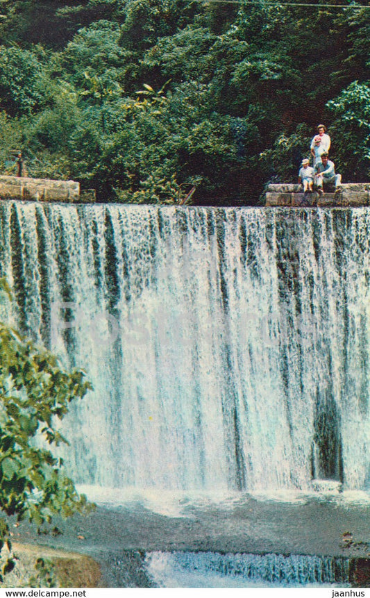 Novyi Afon - New Athos - Waterfall - Abkhazia - 1974 - Georgia USSR - unused - JH Postcards