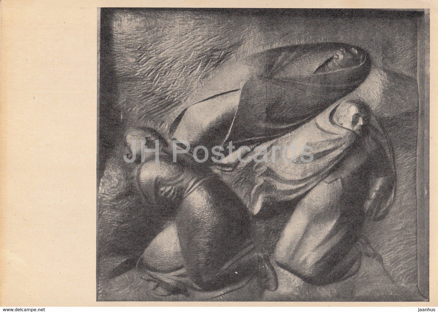 sculpture by Ernst Barlach - Die Verlassenen - German art - 1952 - Germany DDR - unused - JH Postcards