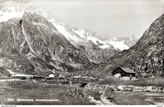 Goscheneralp - Dammastockkette - 1933 - old postcard - 1959 - Switzerland - used - JH Postcards