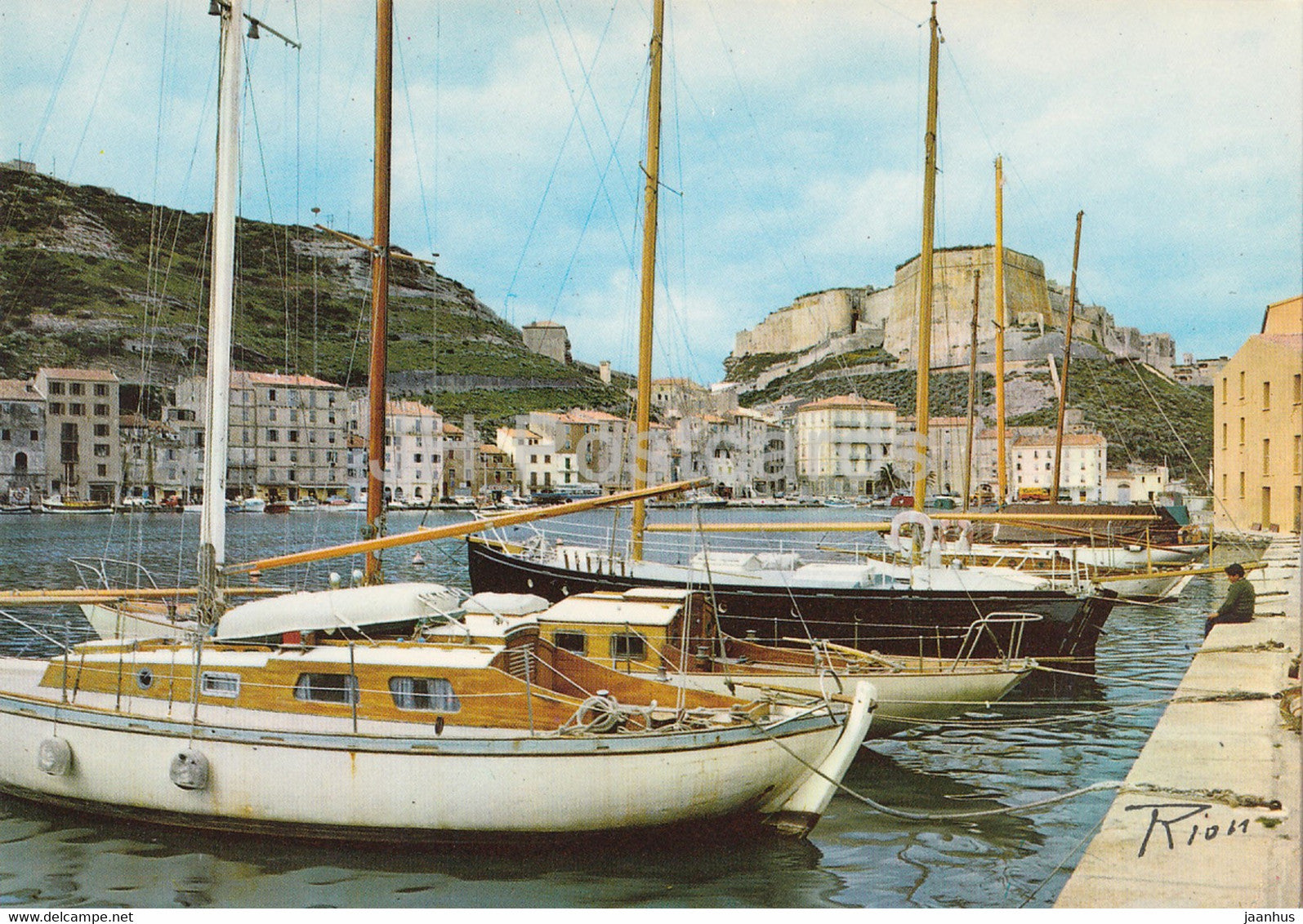 Bonifacio - Le Port - La Citadelle - sailing boat - France - unused - JH Postcards