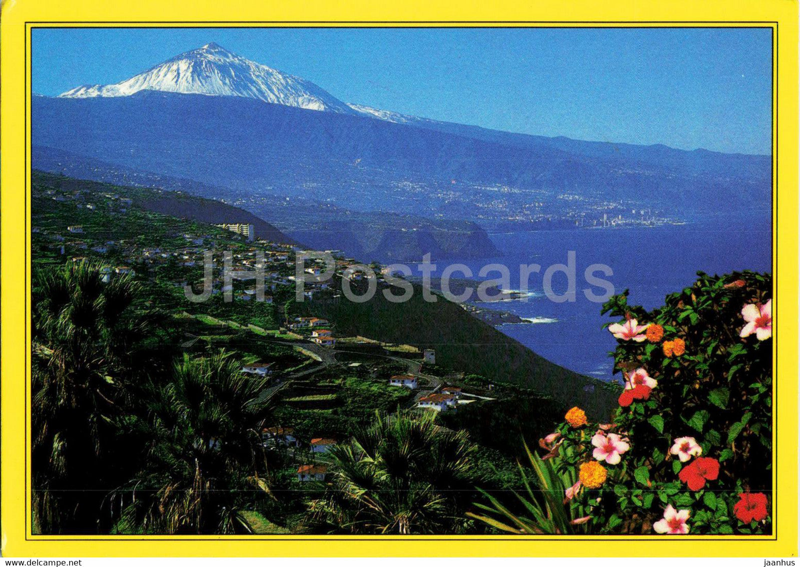 Valle de la Orotava y El Teide - Tenerife - Islas Canarias - 101 - 1993 - Spain - used - JH Postcards