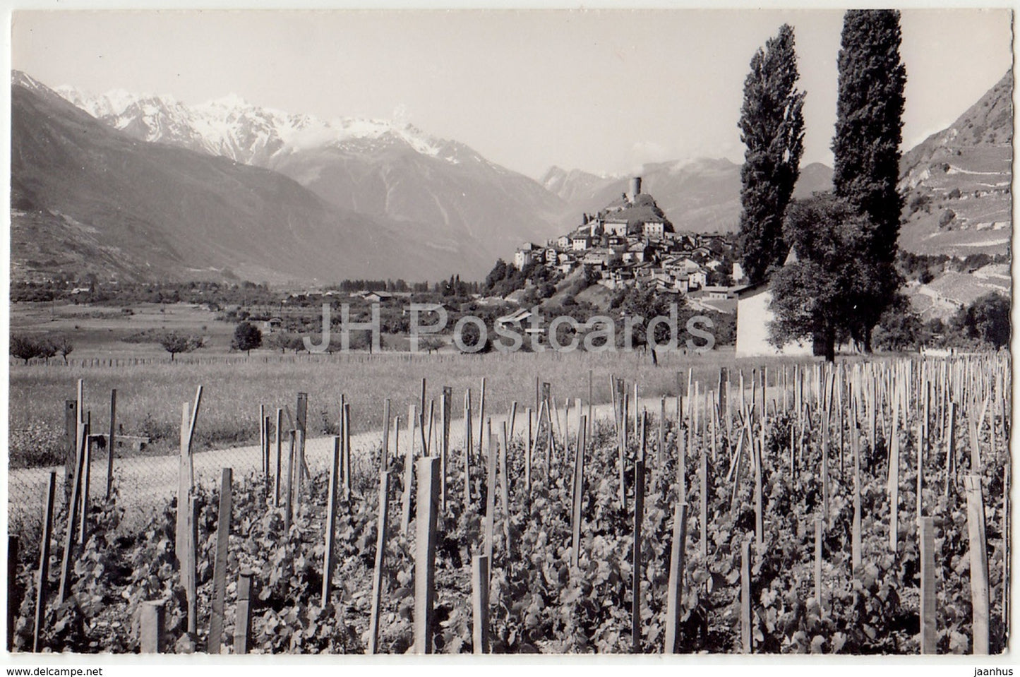 Village de Saillon - 8417 - Switzerland - 1958 - used - JH Postcards