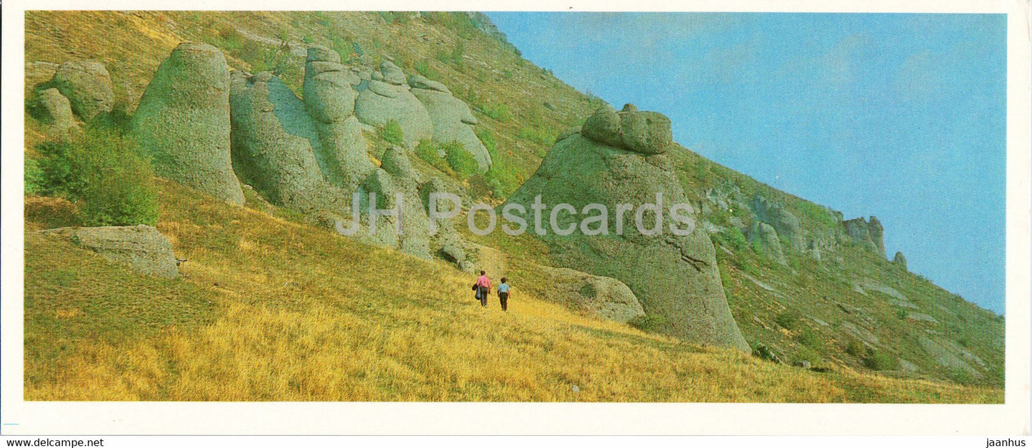 Alushta - View of Demerdzhi - Crimea - 1985 - Ukraine USSR - unused - JH Postcards