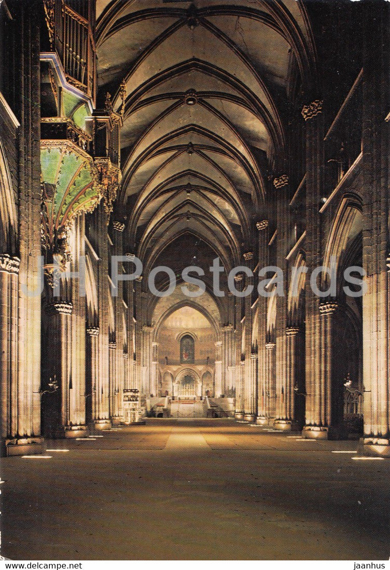 Cathedrale de Strasbourg - Nef - Vue vers le choeur - cathedral - 116 - France - used - JH Postcards