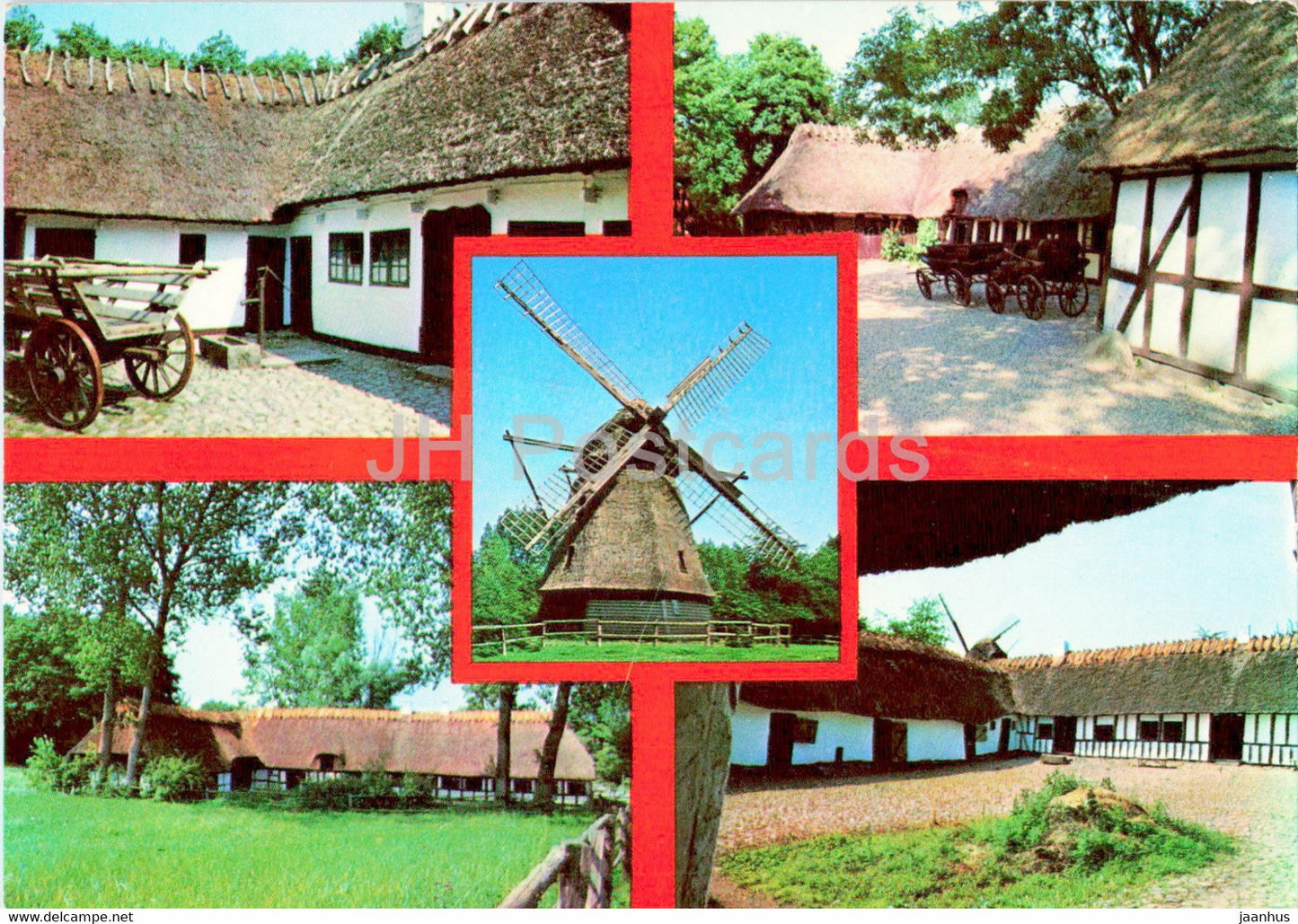 Odense - den fynske landsby - windmill - 1979 - Denmark - used - JH Postcards